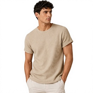 T-shirt basique uni à manches courtes et col rond pour homme en coton doux, idéal pour l'impression personnalisée – Fournisseur de vêtements en gros - Product Image 6