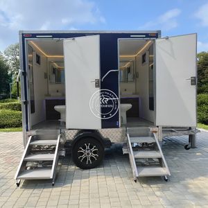 Trailer Modern Porta Potty Portatiles Portable Construction Site Outdoor Use WC Hire HDPE Plastic Mobile Toilet and Shower - Product Image 6
