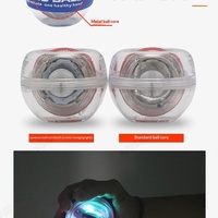 Ballon de force lumineux pour poignet, entraîneur de poignet multifonctionnel à démarrage automatique en PC pour exercices de préhension et renforcement musculaire