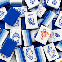 En Stock, Listo para Enviar: Fichas de Mahjong Americanas de Acrílico, MOQ 1 Juego, Diseño Moderno, Portátil, de Lujo, Alta Calidad, para Entretenimiento y Regalo