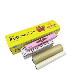 لفافة بلاستيكية شفافة قابلة للتمدد من البولي فينيل كلوريد (PVC) بطول 30 سم مع شعار مخصص، غلاف طعام ناعم للاستخدام المنزلي والسوبر ماركت، سماكة 10 ميكرون، طول 1500 متر. - Product Image 3