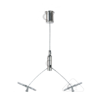 Kit de suspension de câble pour bannière du plafond au luminaire