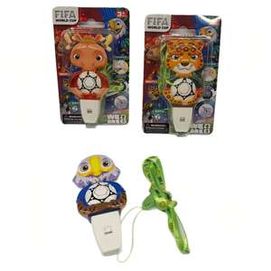 <span class=keywords><strong>2026</strong></span> علم متعدد الألوان بطول 10 سم، بتصميم جديد، مع صافرة وضوء LED، قلادة لعبة، منتجات للمشجعين الأمريكيين والكنديين - Product Image 5