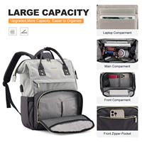 LOVEVOOK - Mochilas Escolares Inteligentes en Oferta, Mochila Moderna para Estudiantes, Mochila de Viaje para Exteriores, Mochila Grande Impermeable para Portátil para Mujer