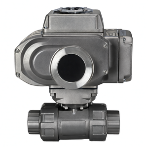 Vanne à bille électrique à double union COVNA, vanne à bille électrique motorisée en PVC, deux voies pour piscines, vanne à bille en plastique - Product Image 2