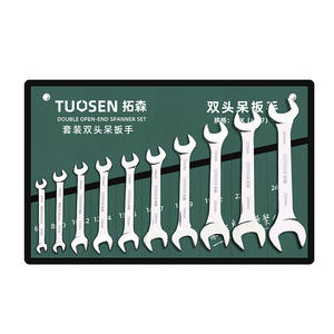 Juego de Llaves de Boca Doble Tuosen, 6-27 mm, Métricas, Cromadas, de Grado Industrial - Product Image 4