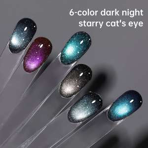 <span class=keywords><strong>Esmalte</strong></span> <span class=keywords><strong>de</strong></span> <span class=keywords><strong>Uñas</strong></span> en Gel UV LED <span class=keywords><strong>de</strong></span> Larga Duración, Serie <span class=keywords><strong>Azul</strong></span> Púrpura 2025, Color Púrpura Nocturno, Estrella <span class=keywords><strong>de</strong></span> Mar, Ojo <span class=keywords><strong>de</strong></span> Gato, Botella <span class=keywords><strong>de</strong></span> 10 ml, Logotipo Personalizado - Product Image 2