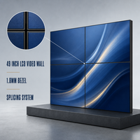 Mur vidéo LCD 49 pouces avec cadre de 1,8 mm, système de raccordement 2x2 4x4, mur vidéo LED HD pour salle de bal d'hôtel et événements