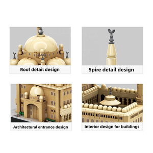 Bloques de Construcción de Partículas Pequeñas de la Mezquita <span class=keywords><strong>Mohamed</strong></span> <span class=keywords><strong>Ali</strong></span> de El Cairo, Egipto, Juguete Educativo de Plástico ABS para Niños - Product Image 3