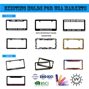 Tùy Chỉnh Chất Lượng Cao Xe Số Tấm Khung Xe Giấy Phép Tấm Khung/Chủ Bìa Giấy Phép Tấm Khung Bán Buôn - Product Image 2