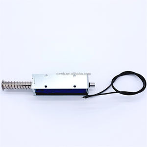 U1095s 50 मिमी स्ट्रोक सोलनॉइड कोइल dc <span class=keywords><strong>24v</strong></span> 40n बल ओपन फ्रेम पुश प्रकार प्रिंटर के लिए - Product Image 5