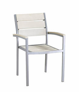 Silla moderna <span class=keywords><strong>de</strong></span> Metal y acero para exteriores, brazo apilable <span class=keywords><strong>de</strong></span> madera y plástico para <span class=keywords><strong>terraza</strong></span>, Bistro, Patio y jardín - Product Image 2