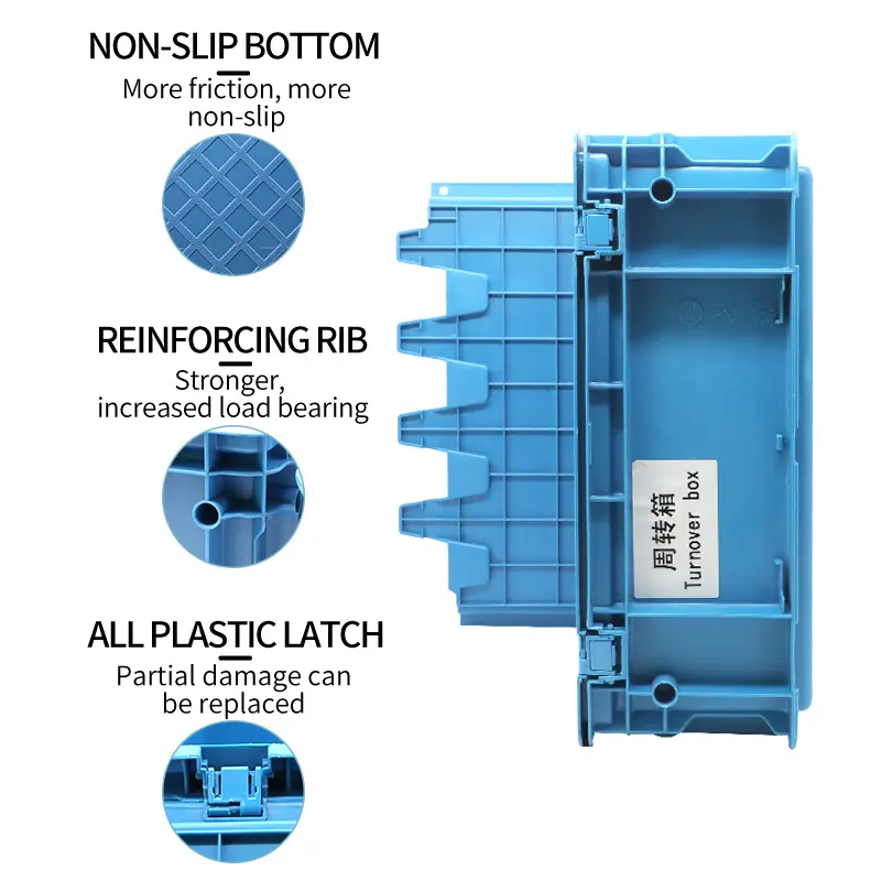 ZNTB007 valigia di plastica stabile impilabile resistente