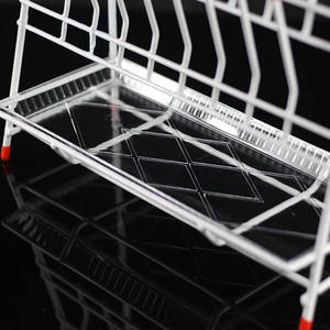 4 लैब 55 पोजीशन स्टील पेंटिंग बेकर/कंनिकल फ्लैस्क/टेस्ट ट्यूब ड्रेनिंग रैक के साथ स्टील - Product Image 4