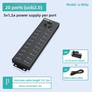 Sipolar 32-Port công nghiệp <span class=keywords><strong>USB</strong></span> <span class=keywords><strong>Hub</strong></span> A-832 với sạc nhanh <span class=keywords><strong>USB</strong></span> sạc chức năng dữ liệu màn hình flash cho TF card & U đĩa hàng loạt - Product Image 5