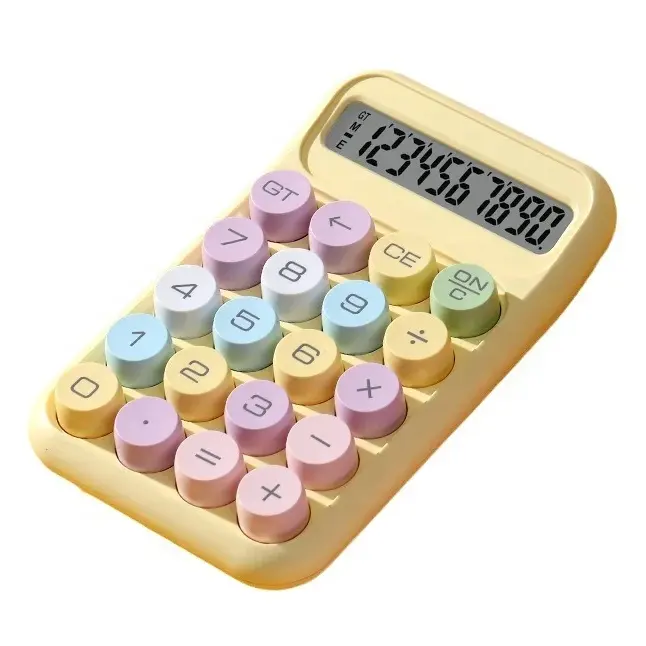 mini cute calculator 10 digit colorful buttons smart count custom business office wholesale hot selling stationery items