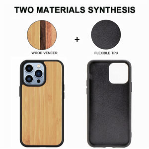 Chất lượng cao tùy chỉnh thiết kế logo số lượng lớn gỗ trường hợp điện thoại cho <span class=keywords><strong>iPhone</strong></span> 16 15 14 13 12 11 Pro Max x XS XR 7 8 cộng với SE - Product Image 3