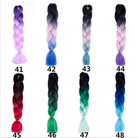 Shangke — extension capillaire synthétique de 24 pouces, matériel de haute qualité, cheveux tressés, ombrés, vente en gros
