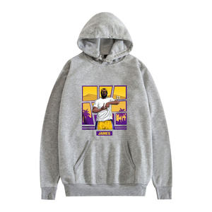 Sweat à capuche pour hommes hip-hop de haute qualité sweat à capuche surdimensionné pull-over brodé imprimé personnalisé vente en gros - Product Image 5