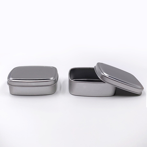Tarro <span class=keywords><strong>rectangular</strong></span> con tapa de aluminio, caja de lata para almacenamiento de alimentos, especias, té, pastel, regalo - Product Image 1