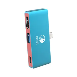 Station d'accueil de <span class=keywords><strong>jeu</strong></span> 3 en 1 Hub TYPE-C <span class=keywords><strong>pour</strong></span> Nintendo Switch Adaptateur multifonction <span class=keywords><strong>pour</strong></span> <span class=keywords><strong>MacBook</strong></span> <span class=keywords><strong>Pro</strong></span>/Air Dell Plus d'appareils de Type C - Product Image 4