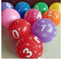 Ballon à hélium en latex imprimé sur mesure 12 "tailles Logo personnalisé approvisionnement de fête ballon d'anniversaire en gros