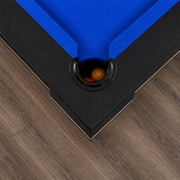 Table de billard haut de gamme en bois massif 7 pieds, avec plateau en ardoise, élégante et luxueuse, personnalisable avec pieds en V, construction raffinée pour villa et club