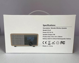 Loa Răng Xanh Di Động Với Đài FM Loa Không Dây Âm Thanh Tăng Cường Âm Trầm Retro Đầu Ra Âm Thanh Máy Tính Xách Tay Kèm Đồng Hồ Báo Thức - Product Image 6