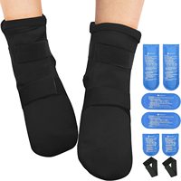 Meilleures ventes 2026 : 6 packs de gel réutilisables pour la compression des douleurs à la cheville et au talon, chaussettes de thérapie par le froid, compresse de glace personnalisée