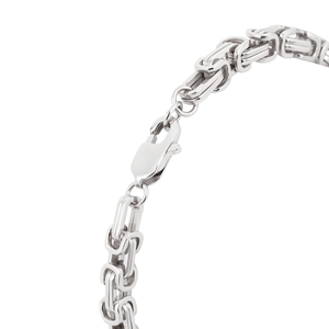 Bracelet en platine massif PT950 blanc robuste, cordon épais tressé, unisexe, pour tous les jours, minimaliste, idéal pour les activités de plein air, cadeau - Product Image 2