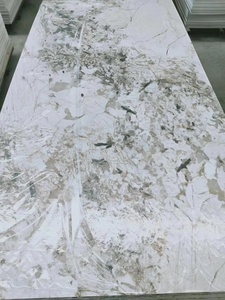 Hoja de mármol de <span class=keywords><strong>PVC</strong></span> en relieve 3D superficie Shandong Panel de pared de mármol de <span class=keywords><strong>PVC</strong></span> - Product Image 2