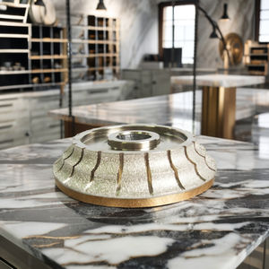 Rueda de diamante de pulido <span class=keywords><strong>Hizar</strong></span>, máquinas pulidoras de perfil de borde usado, aplicaciones de desbarbado de rueda de perfil de diamante soldado al vacío - Product Image 2