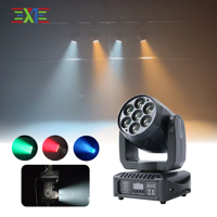 Luces Móviles LED RGBW DMX512 de 7*20W |   Efectos de Teñido con Zoom para Escenarios/KTV/Bares/Discotecas/DJs |   Alto CRI 85 |   Clasificación IP20 |   2 años