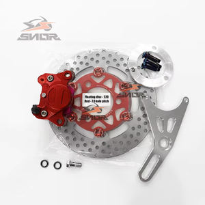 Ensemble de fourche avant de moto SNOR de type Y avec disque de frein de 220 mm - Assemblage avant durable pour une conduite fluide et stable - Product Image 5