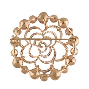 เข็มกลัดเพชรแฟชั่น เข็มกลัดทองแดงคุณภาพสูงแบบสั่งทำ เข็มกลัดแฟชั่นประดับมุกและเพชรซิร์คอนรูปดอกไม้สำหรับผู้หญิง - Product Image 5