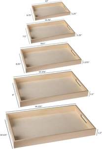 Stylish Rustic Wood Serving <b>Tray</b> Durable for <b>Kitchen</b> Dining and Living Room From Indian Manufacturer Supplier for Breakfast - Product Image 5