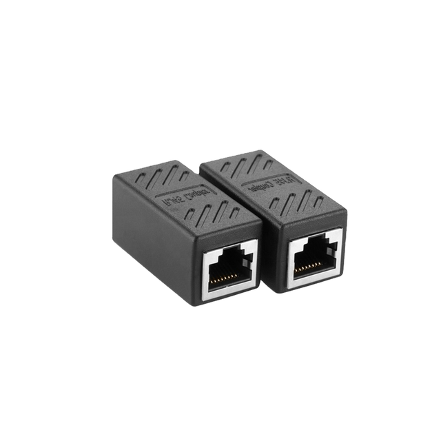 Ethernet RJ45 Network Cable Extender with Inline Coupler Cat6 Keystone Jack Plug for Power Application Cat7/Cat5e Compliant