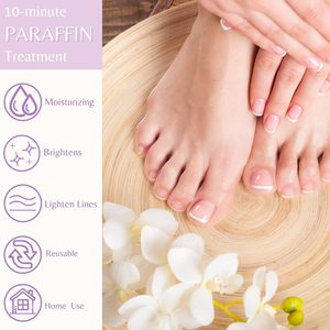 Masque Pieds à la Cire de Paraffine Lavande, Soin Hydratant et Relaxant pour Spa et Domicile, Gants et <span class=keywords><strong>Chaussettes</strong></span> de Traitement à la Paraffine (Vente en Gros) - Product Image 4