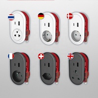 OEM Strip daya disesuaikan IP20 Thailand putih Universal elektronik Adaptor perjalanan pengisi daya USB kabel pengisi daya AC Pria kabel ujung