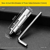 Extracteur de tuyaux cassés robuste et réglable pour robinet triangulaire, lot de 45 #   Acier haute dureté
