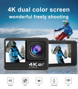 Calidad confiable 4K 60FPS Cámara de acción de estabilización de giroscopio de cámara lenta Pantalla de selfie WiFi Cámara de deportes remota con tocar y HDMI - Product Image 5