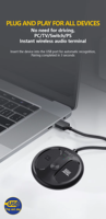 LE524 Émetteur USB Bluetooth sans fil 50m pour TV, PC, enceintes, casques