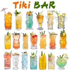 Atacado: Canecas Tiki de Vidro, Copos de Coquetel Tiki, Copos de Cerveja para Festas Temáticas Havaianas, Bares Tiki e Presentes de Natal - Product Image 1