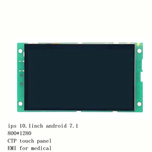 Tıbbi cihaz için android ile 10.1 inç ttl lcd sürücü panosu 10 inç dokunmatik ekran com rs232 endüstriyel panel