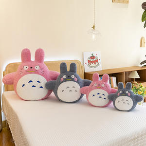 כרית שינה גדולה של טוטורו מצויר, דובי חמוד, צעצוע קטיפה רך במיוחד להפגת מתחים, מתנה ליום הולדת, צעצוע פרווה ממולא - Product Image 6