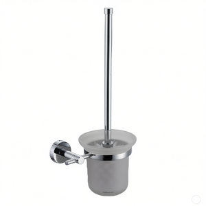 Soporte de pared para escobilla de inodoro, cromado, 11,5 cm de ancho, 37,5 cm de altura, con fijación por tornillos - Product Image 3