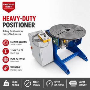 Heavy Duty 600kg <b>Welding</b> Positioner, Electric Tilt Rotary Table with Digital Remote for Large Component <b>Welding</b> - Product Image 1