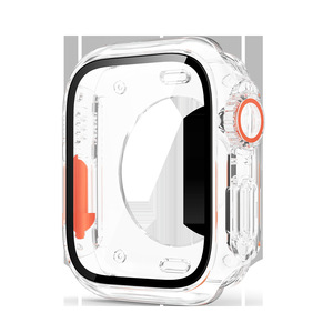Custodia Protettiva Unica in Vetro Temperato con Placcatura PC per Apple Watch 9 8 7 6 <span class=keywords><strong>5</strong></span> SE, Protezione Schermo Completo, Impermeabile e Antiurto - Product Image 6