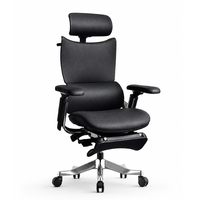 Chaise de bureau ergonomique moderne en PU pour cadres, avec accoudoirs 7D, base chromée, réglable en hauteur et pivotante, idéale pour la maison et le bureau (vente en gros)