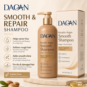 Champú Suavizante con Keratina <span class=keywords><strong>y</strong></span> Argán DAQAN <span class=keywords><strong>para</strong></span> <span class=keywords><strong>Cabello</strong></span> Encrespado <span class=keywords><strong>y</strong></span> Áspero, Repara <span class=keywords><strong>y</strong></span> Limpia el <span class=keywords><strong>Cabello</strong></span> <span class=keywords><strong>Seco</strong></span> <span class=keywords><strong>y</strong></span> <span class=keywords><strong>Dañado</strong></span>, 500ml - Product Image 2